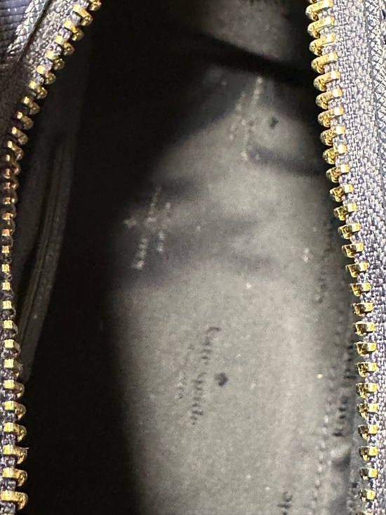 Kate Spade Madison Navy Blue Denim Floral Vase Embroidered Tote Crossbody Bag - Picture 10 of 13